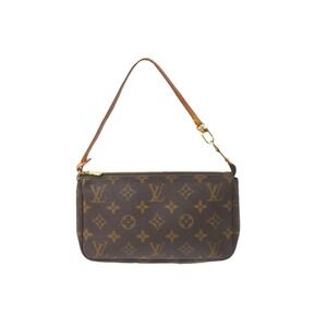 Louis Vuitton Monogram Accessory Pouch Pochette Accessoires Brown